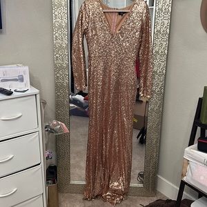 Gold Sequin dress size large
